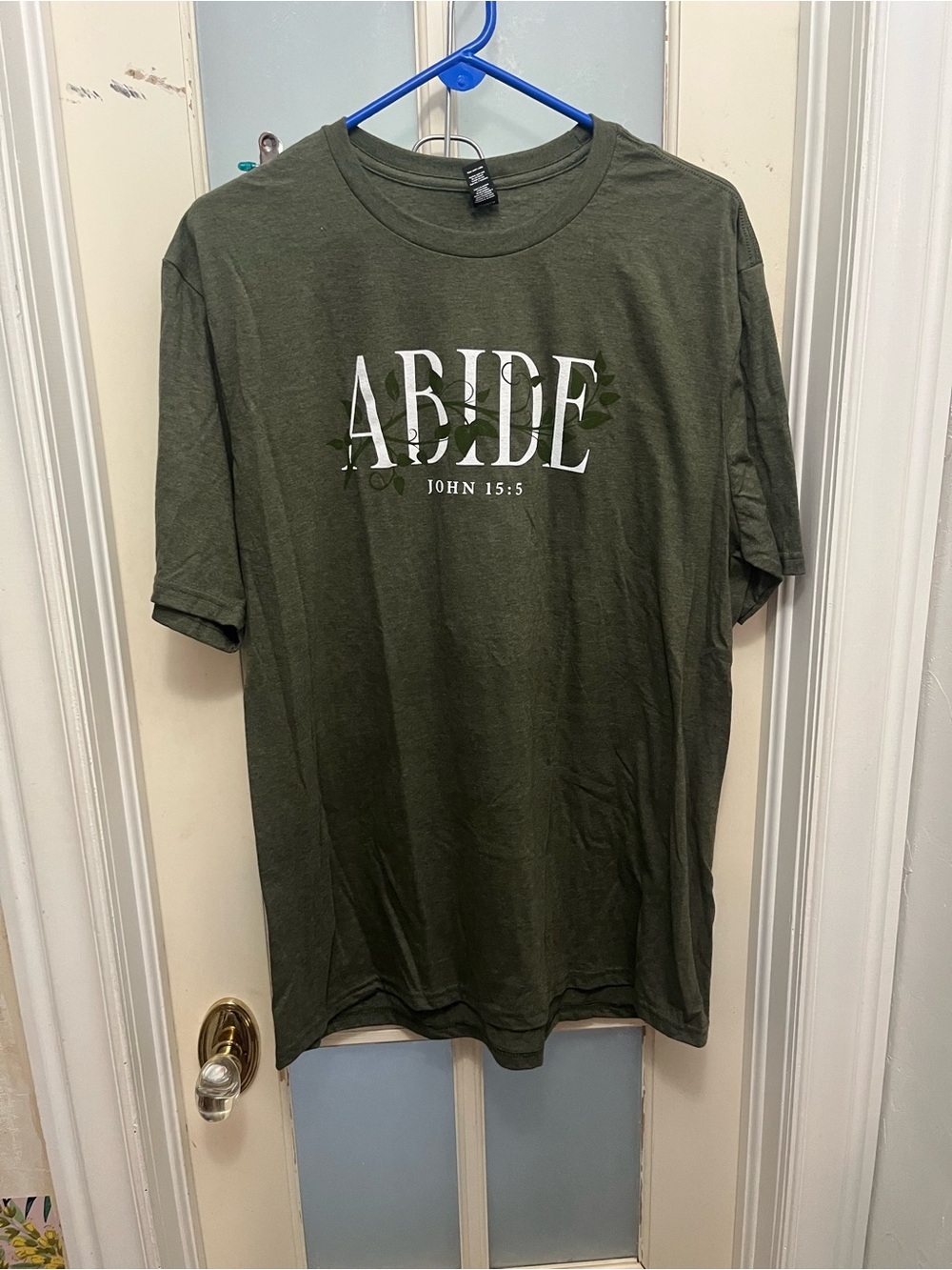 John 15:5 Olive Green Graphic Tee